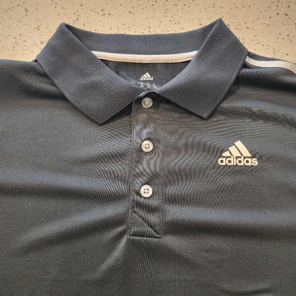 2XL Adidas Climalite Grey Polo NWT - Picture 2 of 6